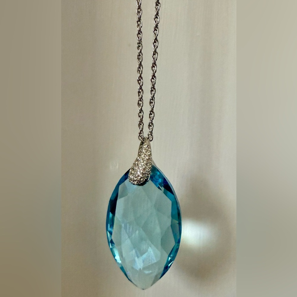 2012 AQUAMARINE PENDANT SWAROVSKI JEWELRY LIMITED EDITION #1124108